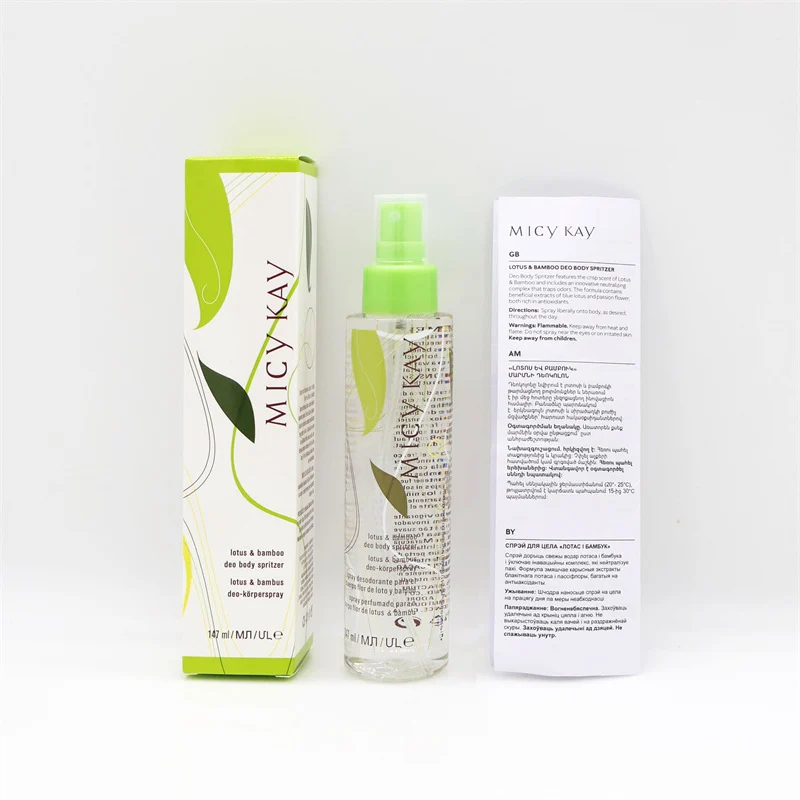 AUMEKA Lotus & Bamboo Deo Body Spritzer 147ml for refreshing and moisturizing skin care